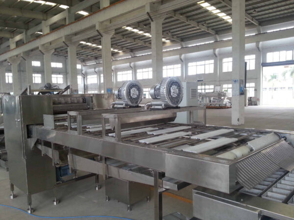 油炸方便面生产线5-面条切断分排入盒机.0 Fried Instant Noodles Production Line